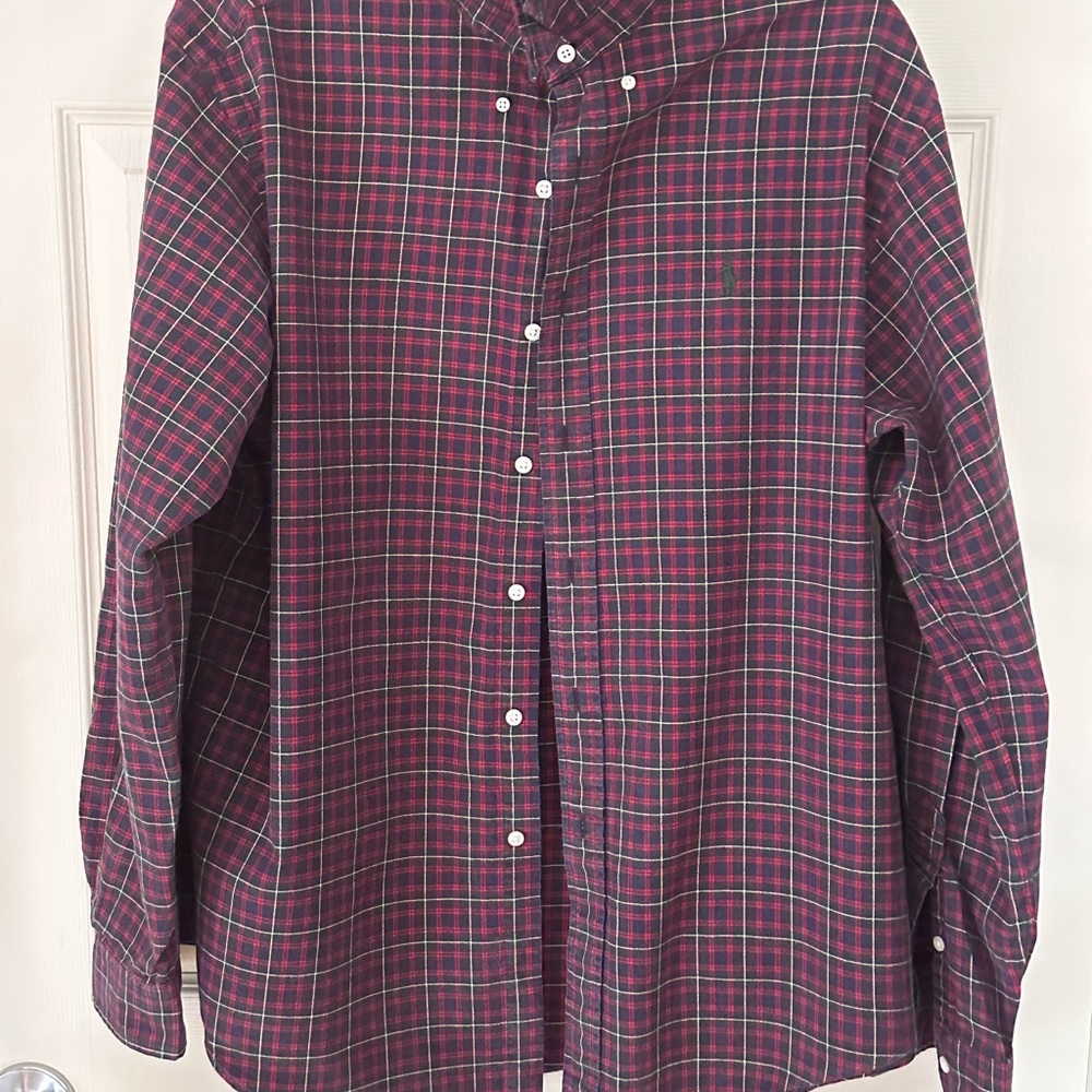 Ralph Lauren Shirt Mens XL Multicolor Button Up Long Sleeve Casual Shirt